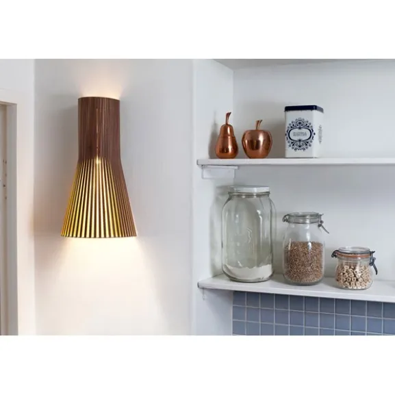 Secto vägglampa, valnöt 45cm