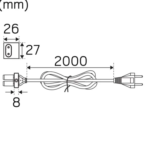 Shelf Line 230V Anslutning 2m