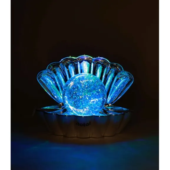 Shell Glitter bordslampa, guld