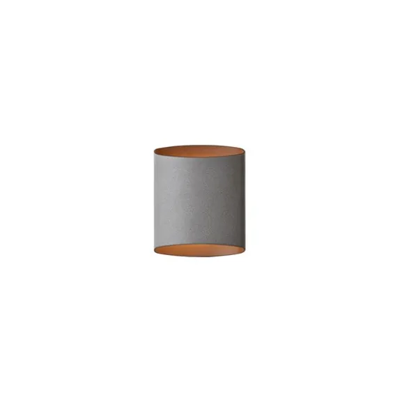 Sinne G9 vägglampa, betongstruktur/mässing
