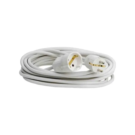 SKARVSLADD JORD 2M VIT KABEL 3G1.5 PETSKYDDAD