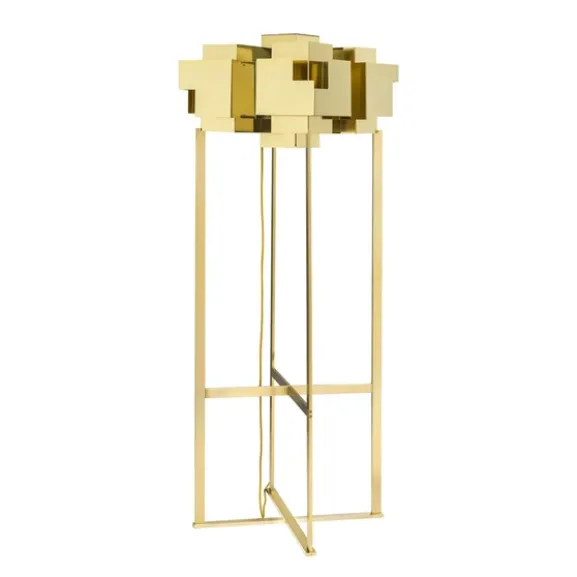 Skyline Golvlampa, Rå mässing 155cm