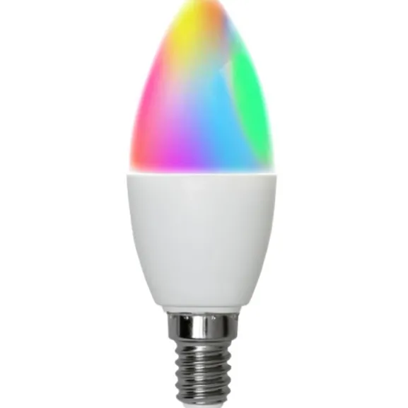 Smart LED-lampa E14 kronljus Smart Bulb 4,9W(40W) RGB+W