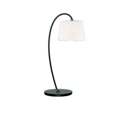Snowdrop bordslampa, svart/vit