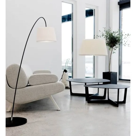 Snowdrop golvlampa, svart (exkl skärm)