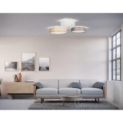 Soft plafond, grå linne 44cm