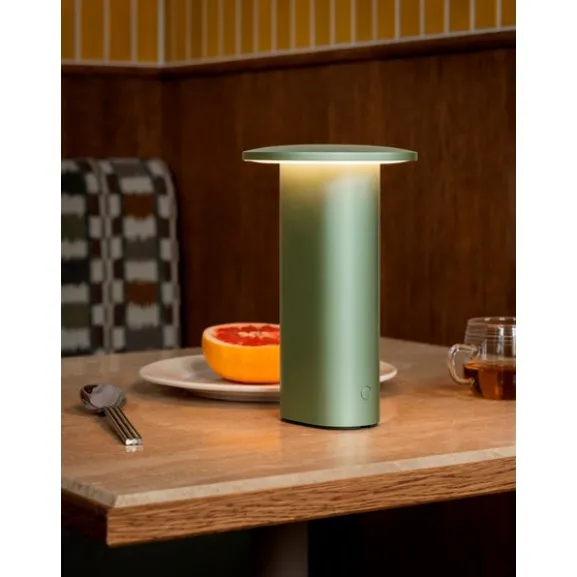 Solae portabel bordslampa, Light Green