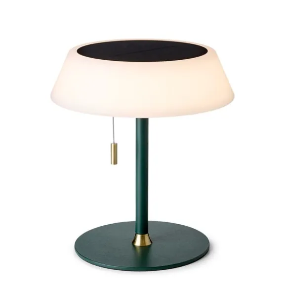 Solar Batteri Bordslampa - Mörkgrön