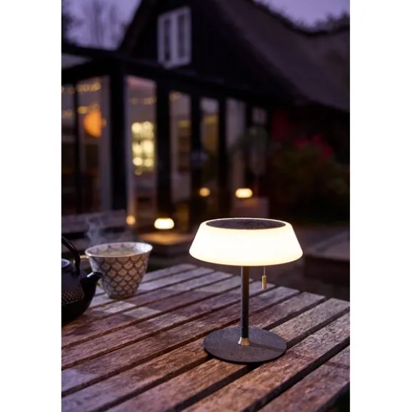 Solar Batteri Bordslampa - Svart