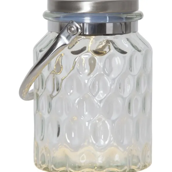 Solcellslykta Pireus Transparent 16cm