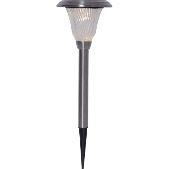 Solcellspollare Barcelona Silver 41cm