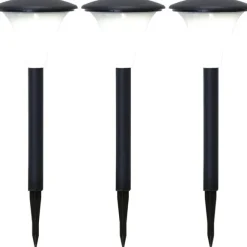 Solcellspollare 3-p Faro 26cm, Black