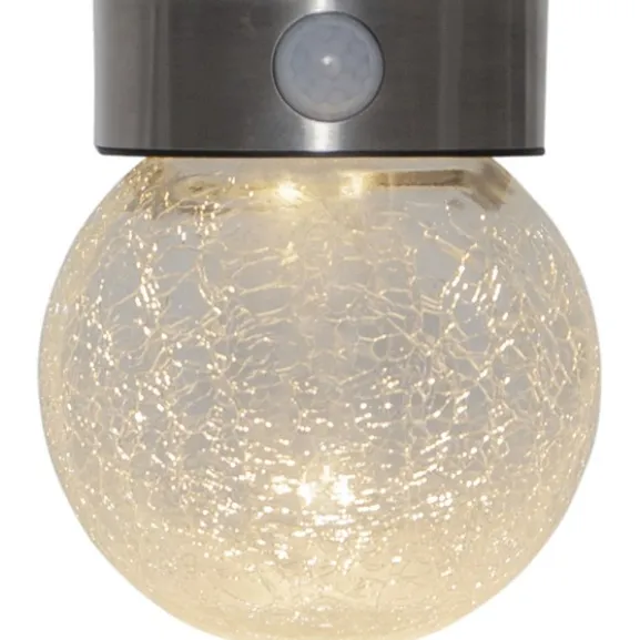 Solcellsvägglykta Glory Transparent 14,5cm