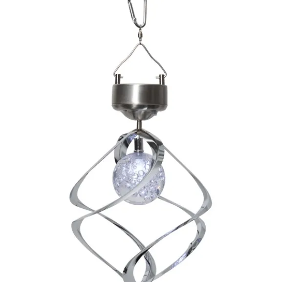 Solcellsvindspel Roma Silver 35cm