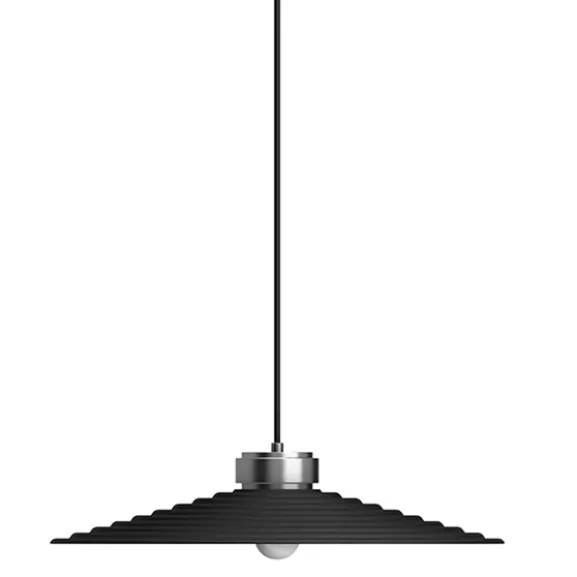Sound pendel L svart E27