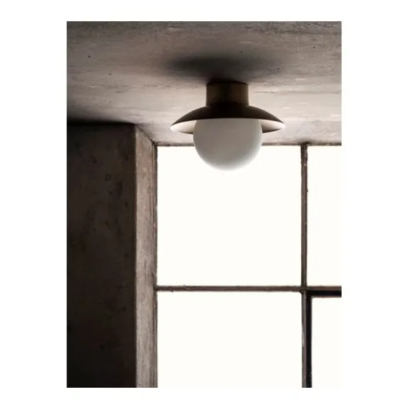 Spa plafond mässing/opalvit