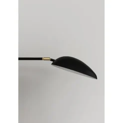 Spoon golvlampa, mattsvart/mässing 167cm