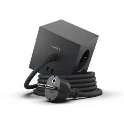 Square 1 USB-C/magnet grenuttag, Stockholm Black 1,8m