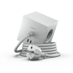 Square 1 USB-C/magnet grenuttag, Gotland Gray 3m