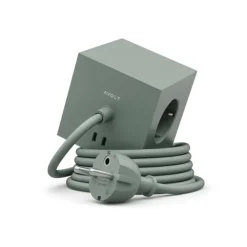 Square 1 USB-C/magnet grenuttag, Oak Green 3m