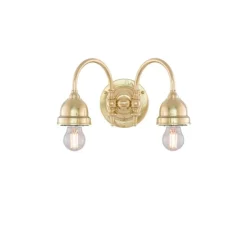 Stackelberg Vägglampa IP21, mässing