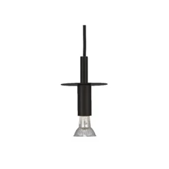 Star 1 pendel, svart strukturlack 13cm
