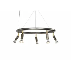 Star 5 spotlight rund, rå stål 60cm