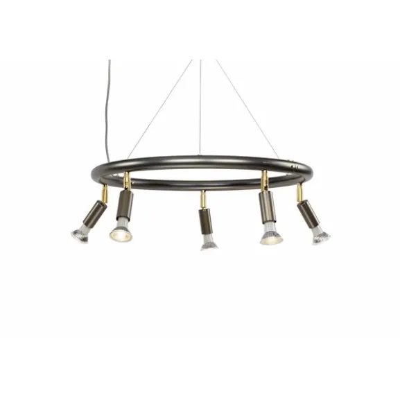Star 5 spotlight rund, rå stål 60cm