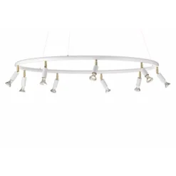 Star 9 spotlight rund, vit 100cm