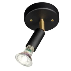 Star 1 vägglampa, Svart struktur (med kopplingshus)