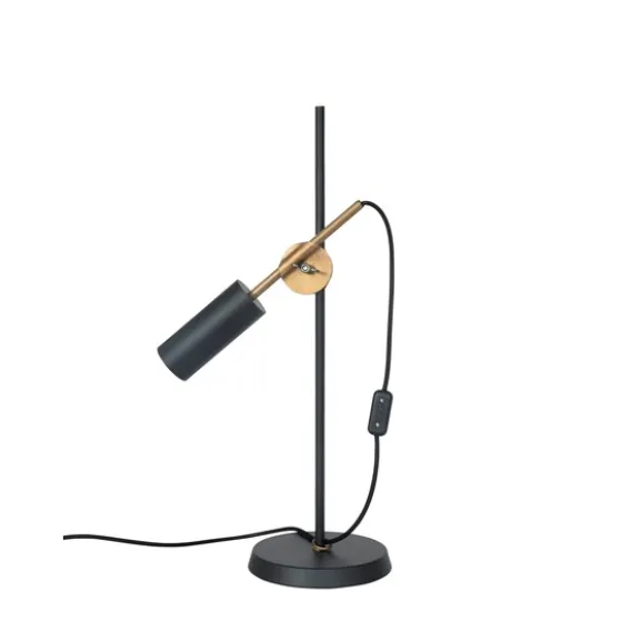 Stav bordslampa, svart/råmässing 64cm
