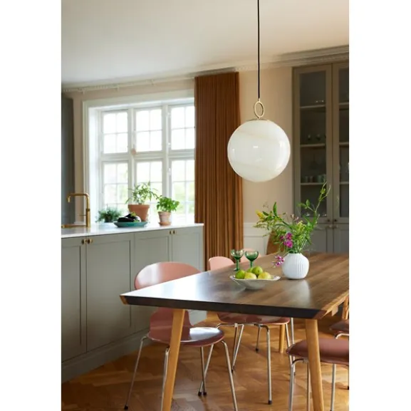 Stockholm Pendel marmor/brun Ø30