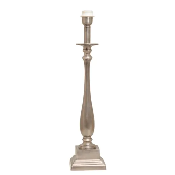 Strada lampfot Hög Antik Silver 14cm