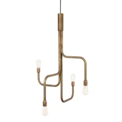 Strapatz taklampa, råmässing 65cm