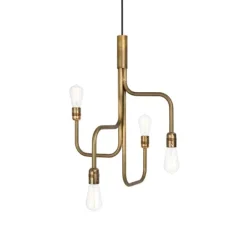 Strapatz taklampa, råmässing 45cm