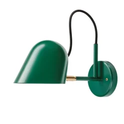 Streck Vägglampa med kopplingshus, Tallgrön/mässing