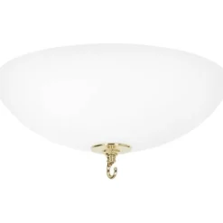 Stävie plafond, blankpolerad mässing/opal 38cm