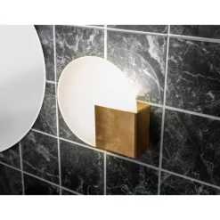 Sun Vägglampa, Badrumslampa Rå mässing