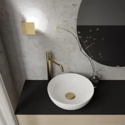Sun Vägglampa, Badrumslampa Rå mässing