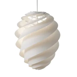 Swirl 2 medium pendel, vit 36cm