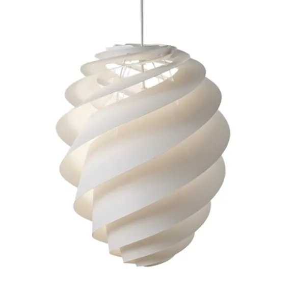Swirl 2 medium pendel, vit 36cm