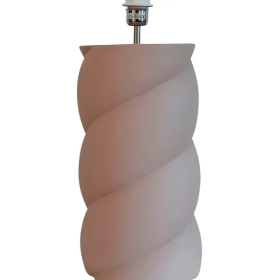 Swirl Lampfot Greige 23cm