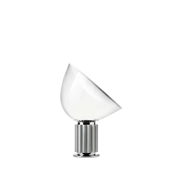 Taccia LED bord/golvlampa, silver