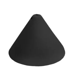 Takkopp m sidoskruv, svart 12,5cm