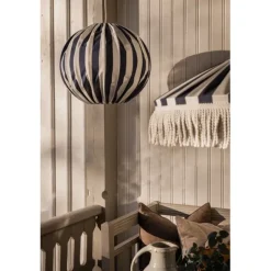 Taklampa Capri D45 s/v E27 5m IP44 blå/vit
