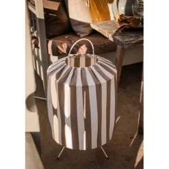 Taklampa Capri H70 s/v E27 2,5m IP44 taupe/vit
