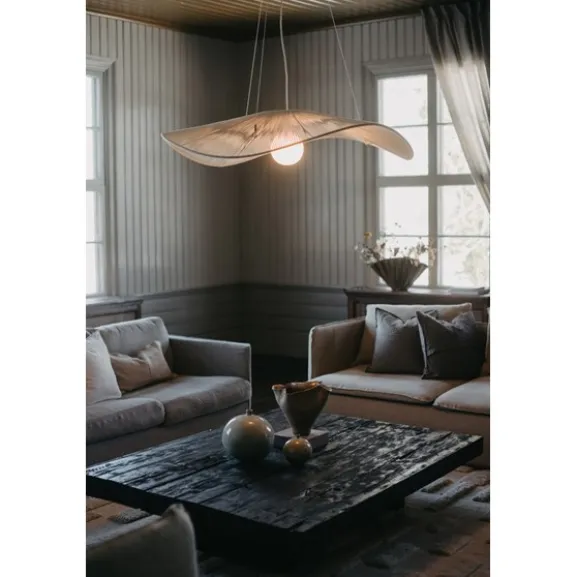 Taklampa Monstera D115 bomull cream