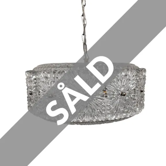 Taklampa Transparent Glas , 35 cm