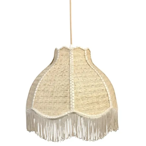 Taklampa Viola, beige textil