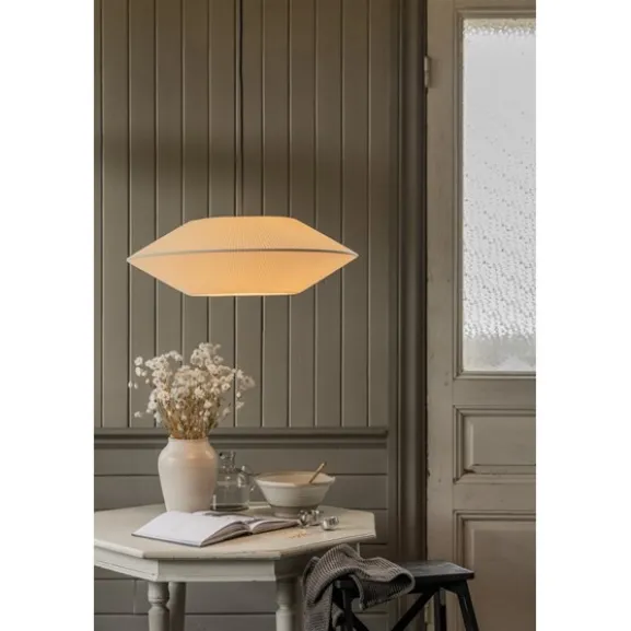 Taklampskärm Pollux D58 plisserad off-white